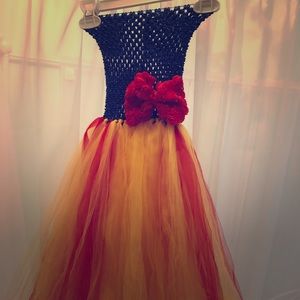 Snow White inspired tutu dress